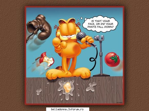Ce ai pe desktop ? - super crinuta eu il am tot pe garfield - Amintiri
