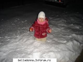 Jurnalul comori noastre mici,Denise. - 06 Aseara am fost la bica si am vazut o zapada - Jurnal de bebe