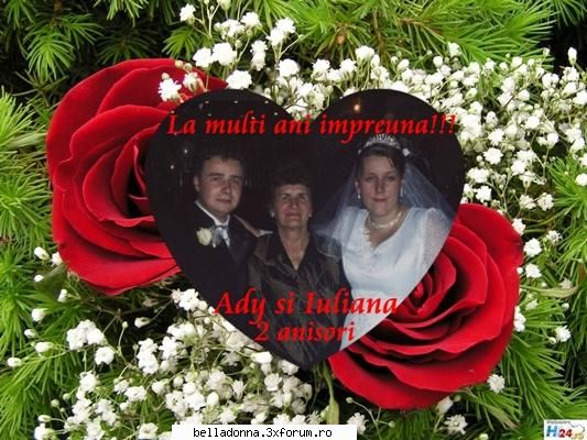 LA MULTI ANI IMPREUNA IULIANA SI ADRIAN. - sa foiti fericiti si sa va iubiti mult - O urare pentru sarbatoriti
